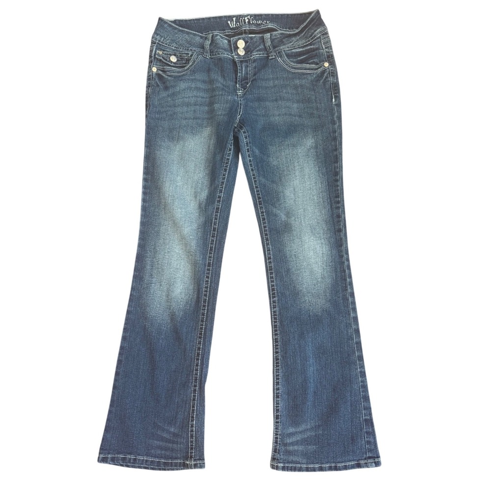 Wallflower Bootcut Jeans Y2K Flare Stretch Denim Size 11